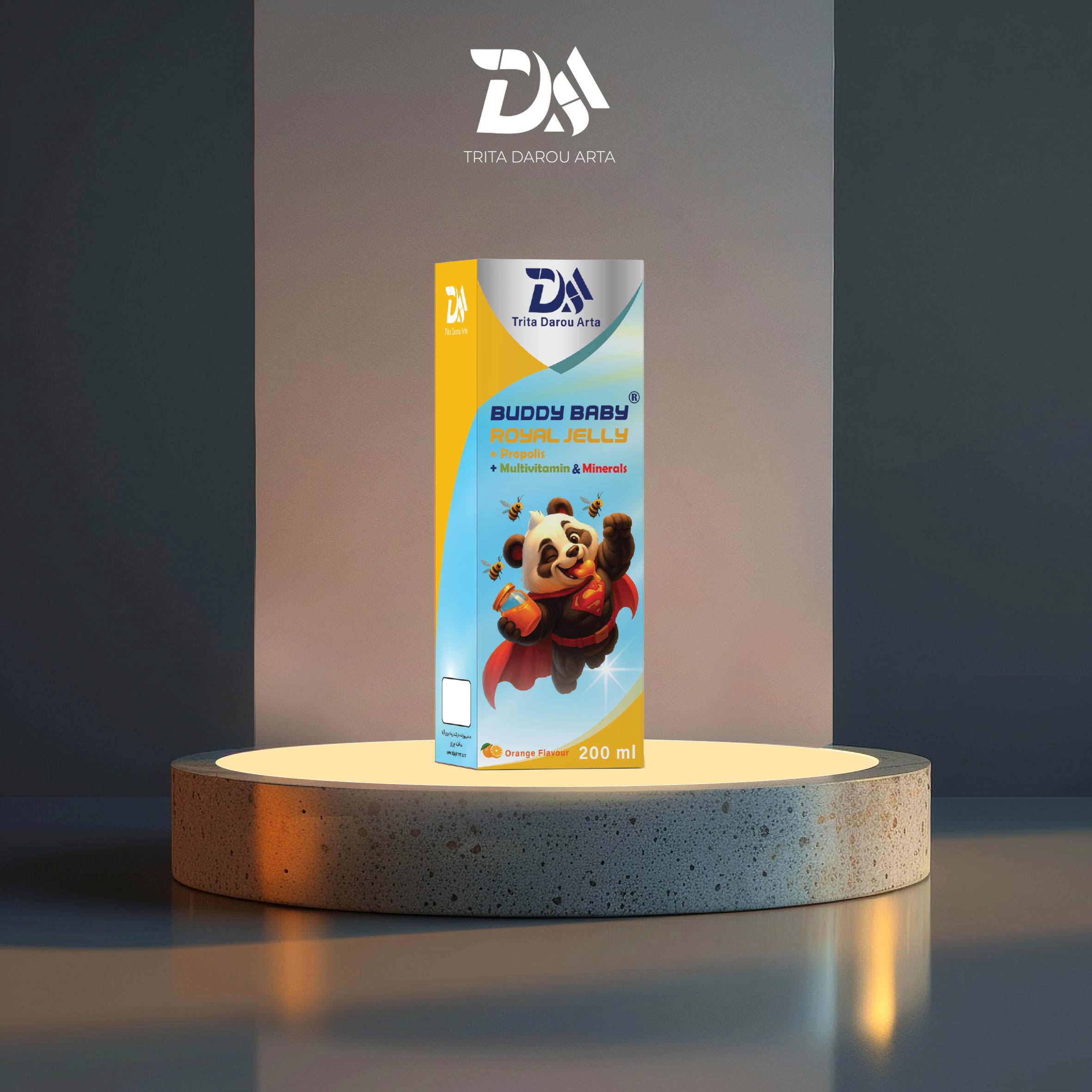 شربت رویال ژلی + پروپولیس + روی + ویتامین های D3 و A